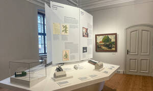 Dauerausstellung &uuml;ber die Geschichte des Hauses und des Ortsteils. Foto: Schoeler-Schl&ouml;sschen