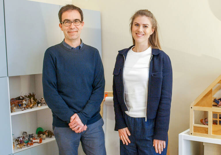 Isabelle Weberling und Tino Baier vom INSEL-Beratungsteam.