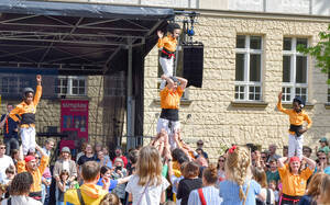 Akrobatik auf der B&uuml;hne. Foto: Friedenauer TSC 1886 e.V.