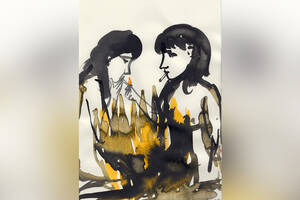 Ohne Titel aus der Serie My body is my studio von Niina Lehtonen Braun.