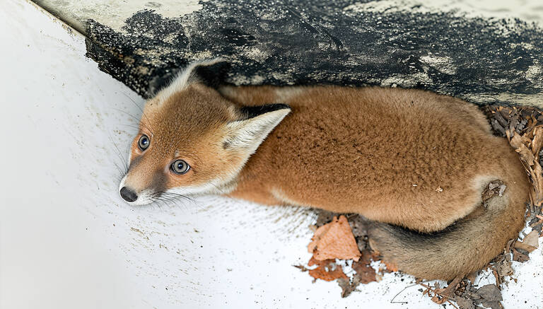 Gefangen im Lichtschacht. Foto: Holger Koppatsch
