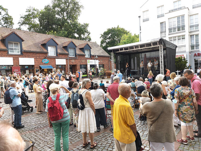 Nicht nur hier spielt die Musik - am 21. Juni werden in der ganzen Stadt Konzerte gegeben.
