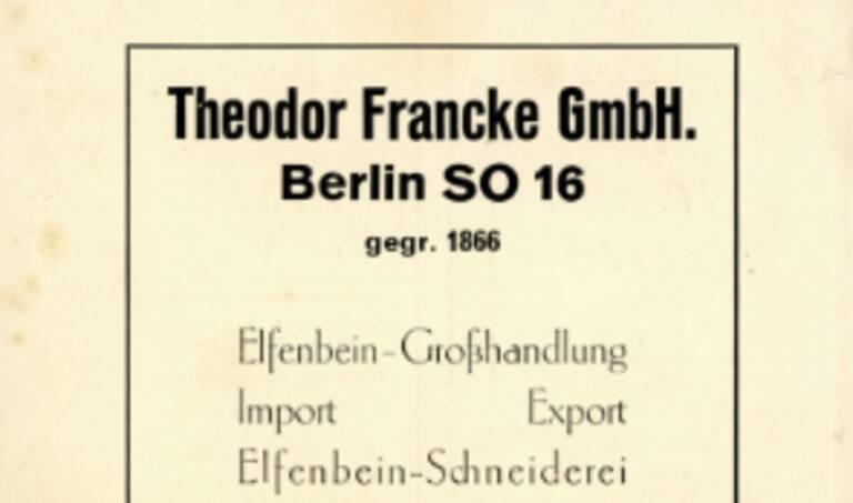 Deutsche Wirtschaft in Einzeldarstellungen, Elfenbeinschnitzerei und Elfenbeinhandwerk, unter besonderer Berücksichtigung der Elfenbeinschnitzer- zentrale Erbach, Frankfurt a.M. 1937