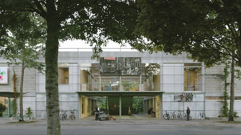 Siegerentwurf des neuen Hauses der Jugend. Visualisierung: büro hacke, Berlin