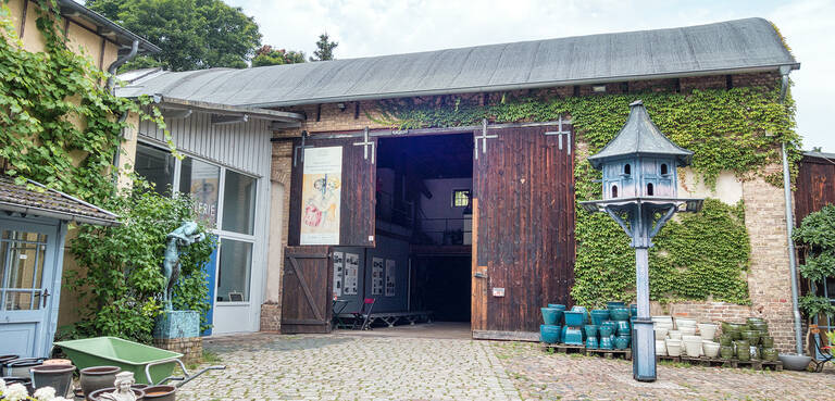Kulturscheune der Mutter Fourage an der Chausseestraße 15A in Wannsee.