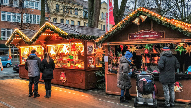 Auf den Weihnachtsm&auml;rkten - hier Zehlendorf - kann man die Seele baumeln lassen.