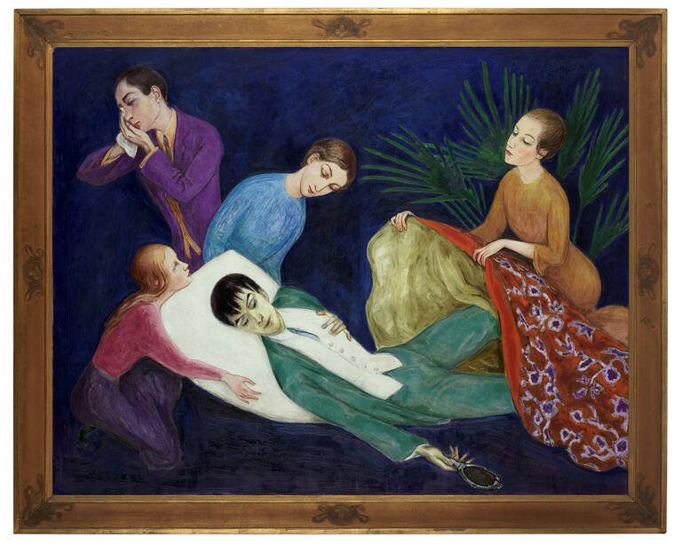 Nils Dardel, Den döende dandyn (Der sterbende Dandy), 1921, Öl auf Leinwand, Moderna Museet Foto: Prallan Allsten/Moderna Museet
