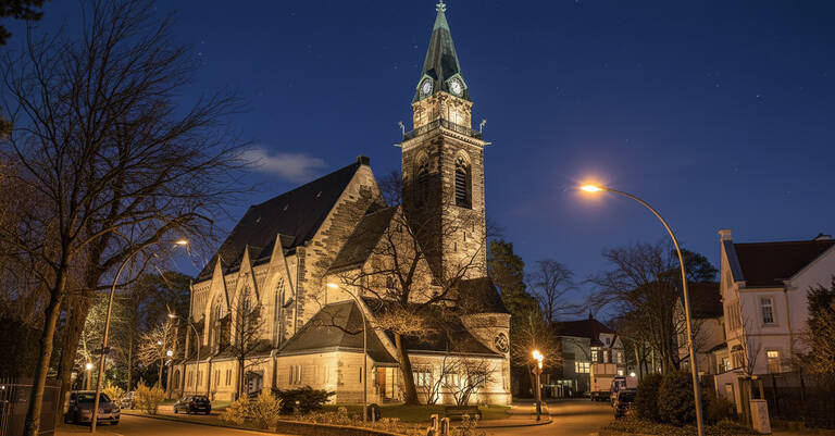 Am 1. Advent wird rund um die Grunewaldkirche gefeiert.