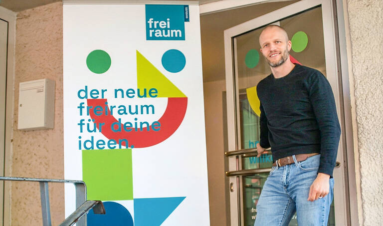 Thomas Wesche, Regionalbereichsleiter der Vonovia, freut sich &uuml;ber gute Ideen f&uuml;r den freiraum.