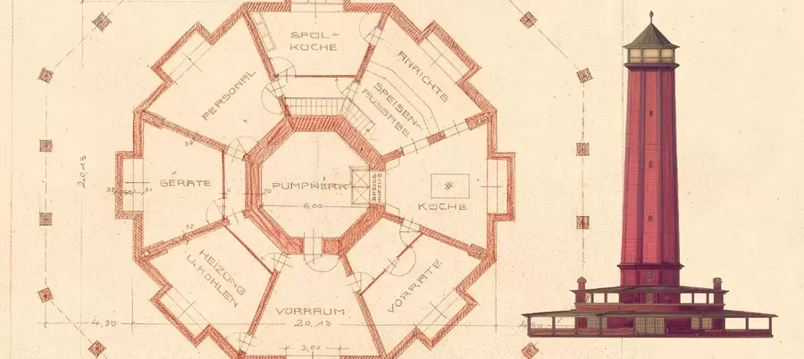 Bauplan Wasserturm