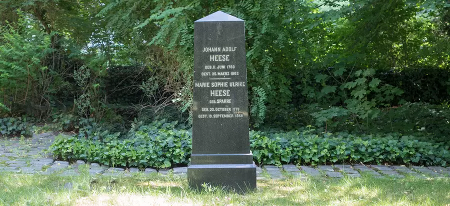 Gabstein von Johann Adolf Heese und Marie Sophie Ulrike Heese.