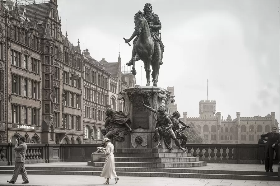 Bis zum Zweiten Weltkrieg stand das Denkmal in Mitte.
