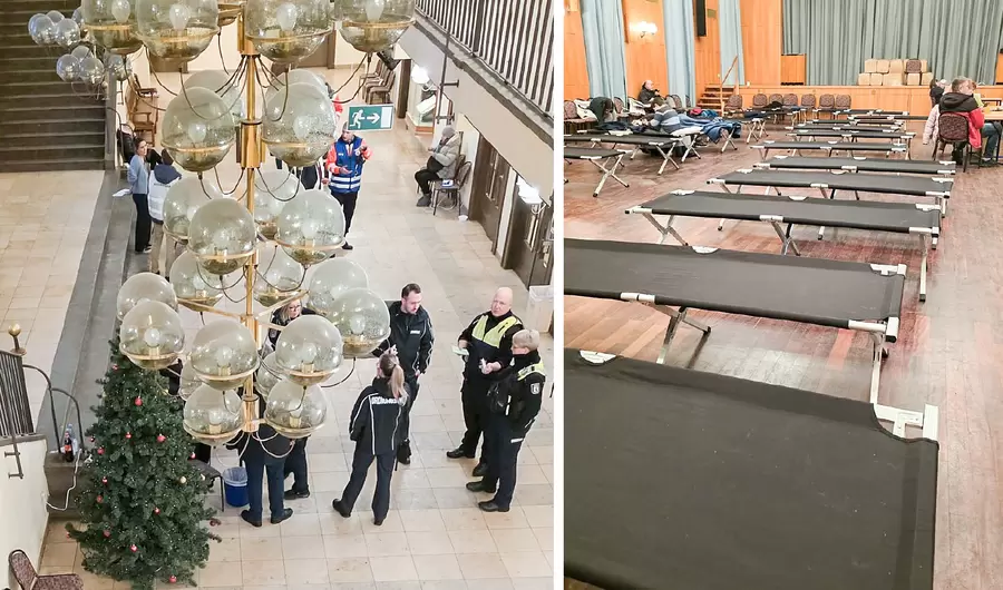 Betroffene Bürger fanden im Rathaus Zehlendorf Hilfe gegen die Kälte. Foto: Bezirksstadträtin Carolina Böhm