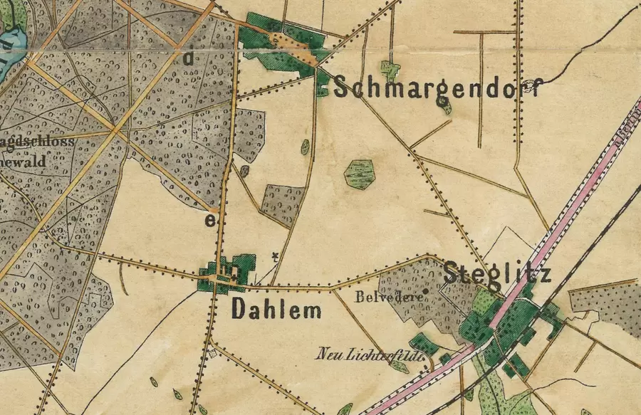 Anfang des 19. Jahrhunderts erwarb Beyme die Orte Steglitz, Schmargendorf und Dahlem.
