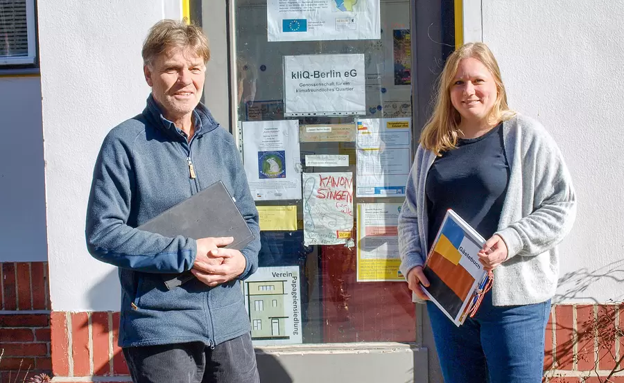 Conny Polzin und Michael Gaedicke vom kliQ-Kieztreff FRISIERKUNST.