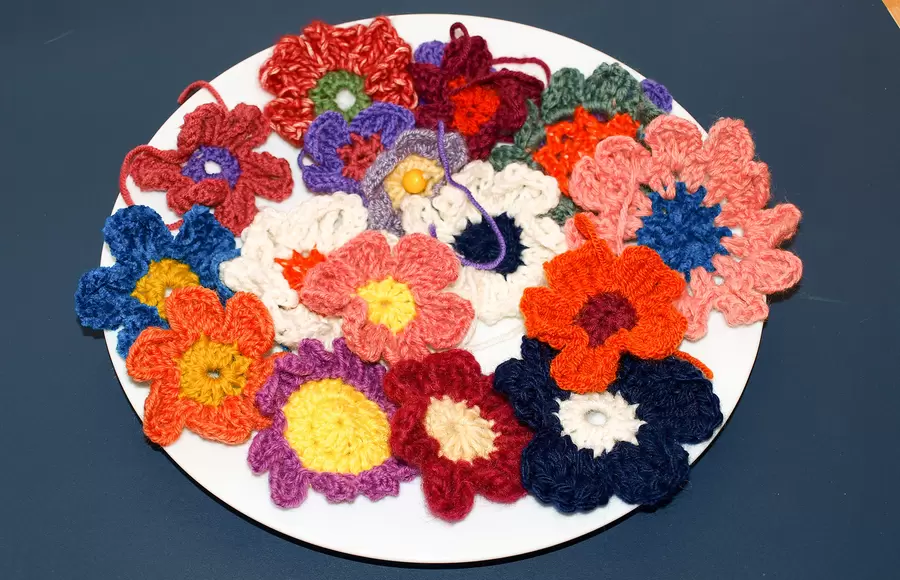 Wollblüten statt Trockenblumen.