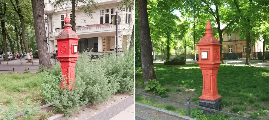 Der Fasanenplatz vorher (Foto: privat) und nachher.