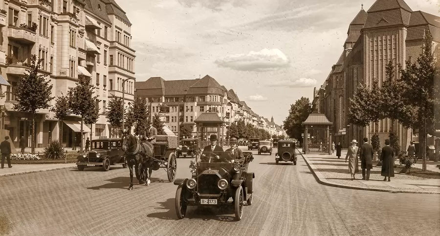Viel Verkehr schon vor 100 Jahren.