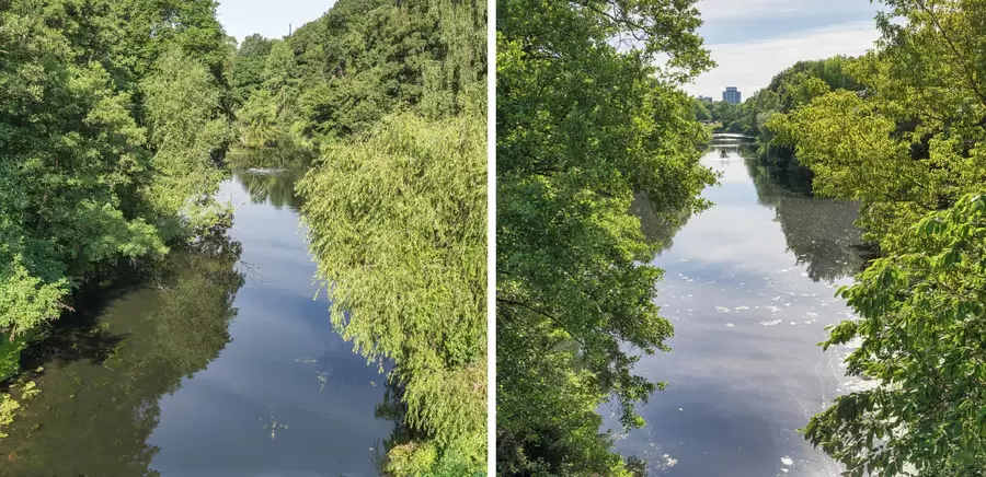 Der westliche und der östliche Teil des Fennsees.