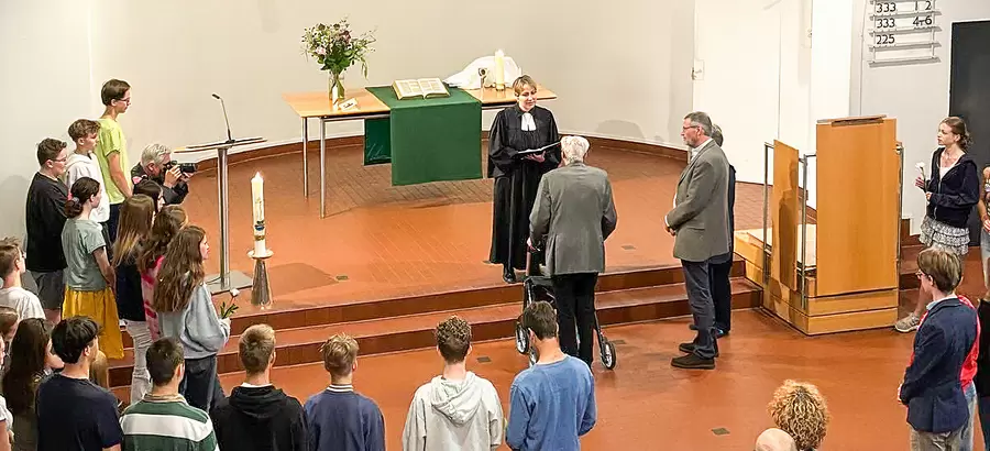 Einsegnung Walter Fahle. Foto: Hottenbacher