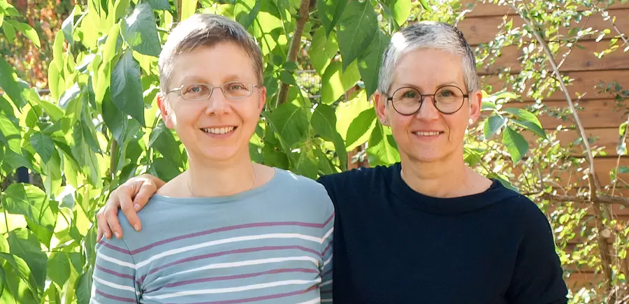Michaela Boghun (r.)und Esther Knothe: Mit Begeisterung und Energie im Einsatz für Begegnungsort und Mensch.