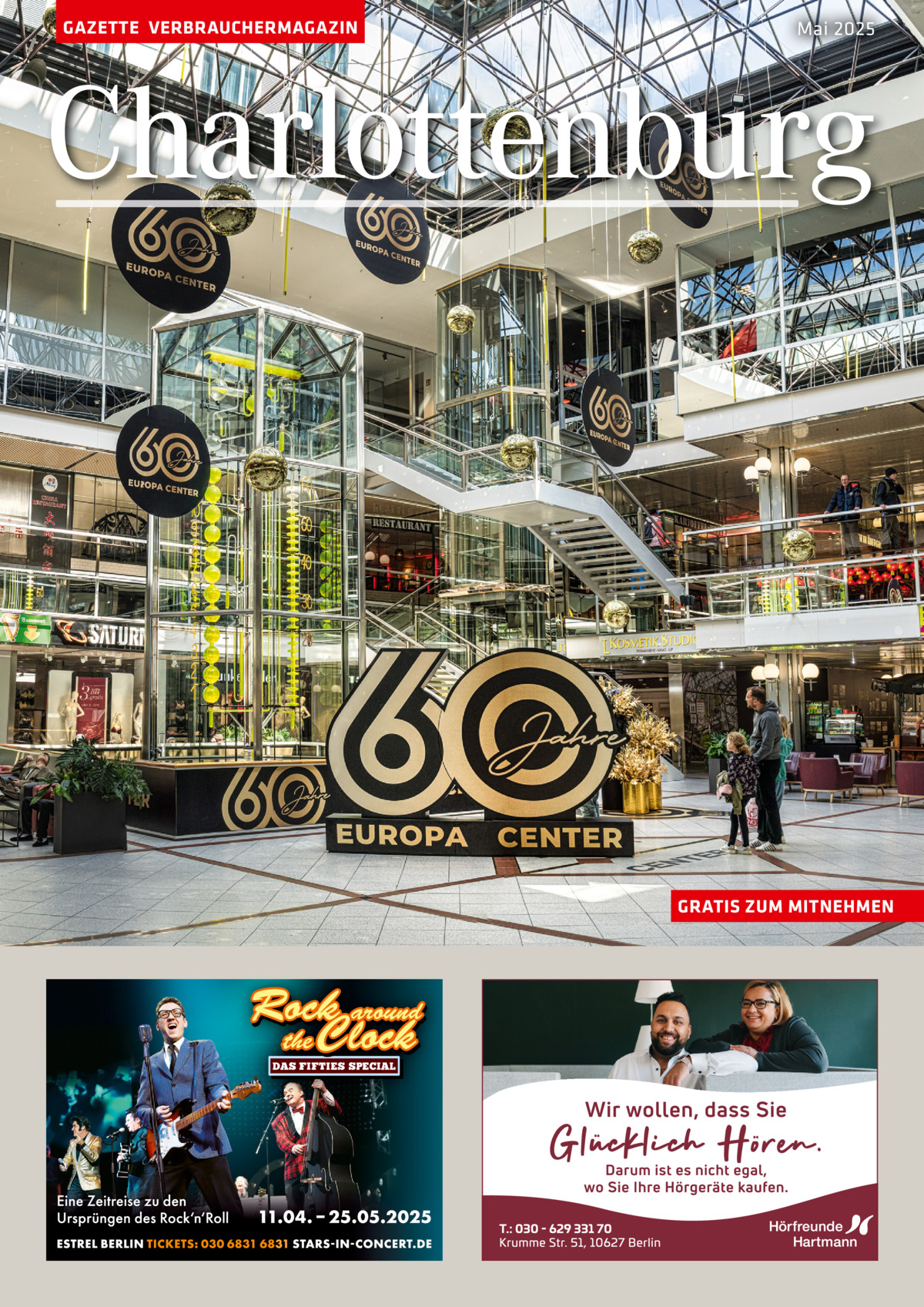 GAZETTE VERBRAUCHERMAGAZIN  Mai 2025  Charlottenburg  GRATIS ZUM MITNEHMEN