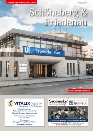 Titelbild Schöneberg & Friedenau 3/2016