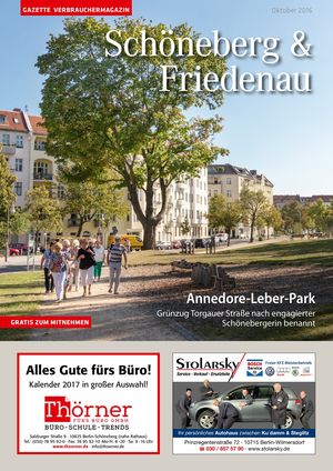 Titelbild Schöneberg & Friedenau 10/2016