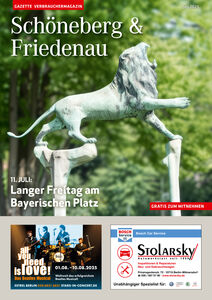 Aktuelles Titelbild der Gazette Schöneberg & Friedenau