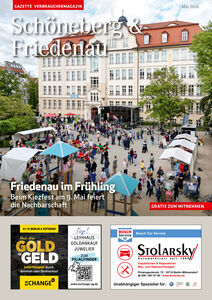 Aktuelles Titelbild der Gazette Schöneberg & Friedenau