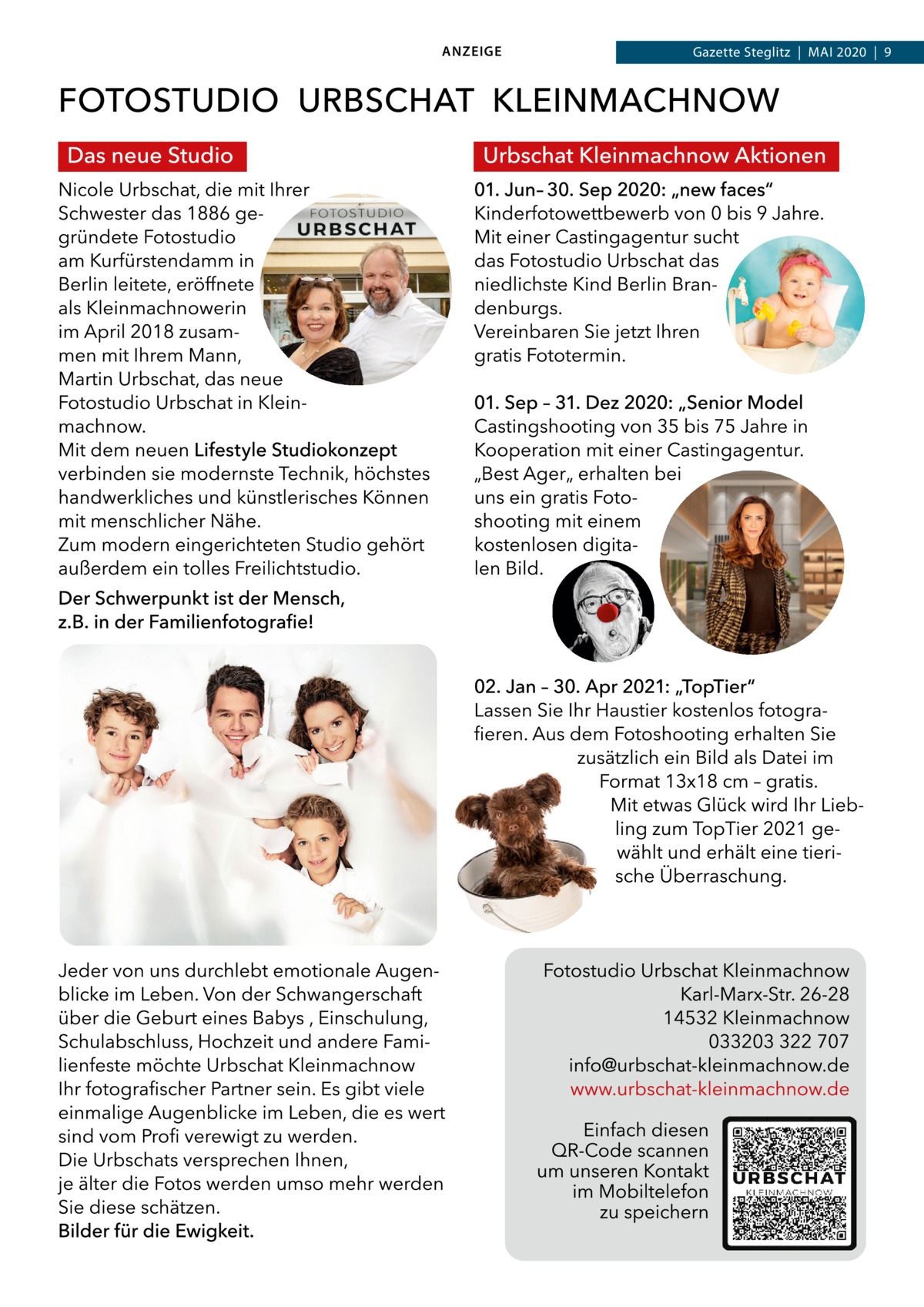 ANZEIGE  Gazette Steglitz  |  Mai 2020  |  9