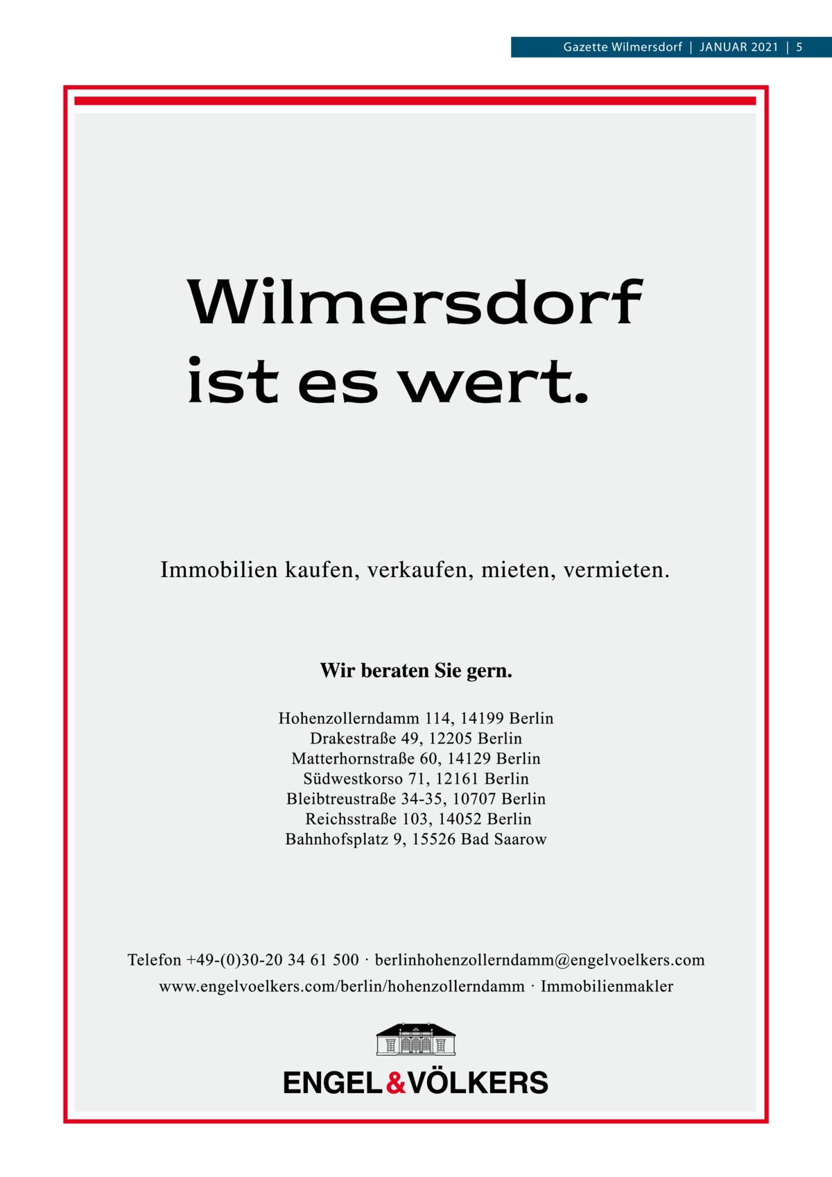 Gazette Wilmersdorf  |  Januar 2021  |  5