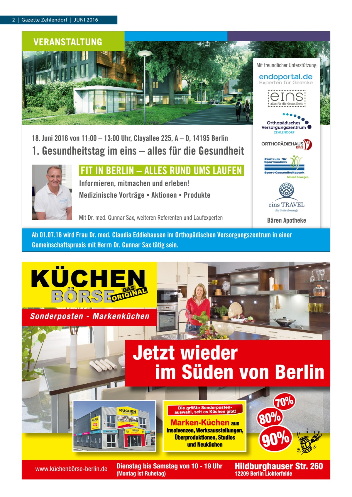 2  |  Gazette Zehlendorf  |  Juni 2016