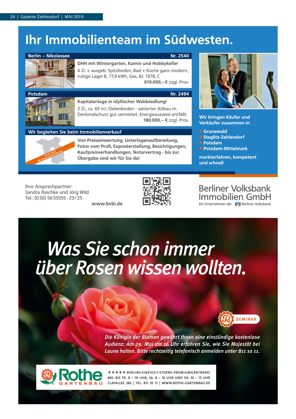 24  |  Gazette Zehlendorf  |  Mai 2019