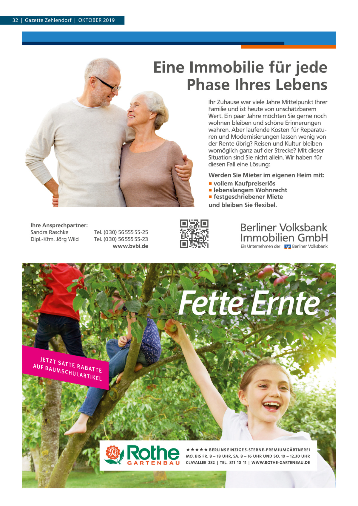 32  |  Gazette Zehlendorf  |  Oktober 2019