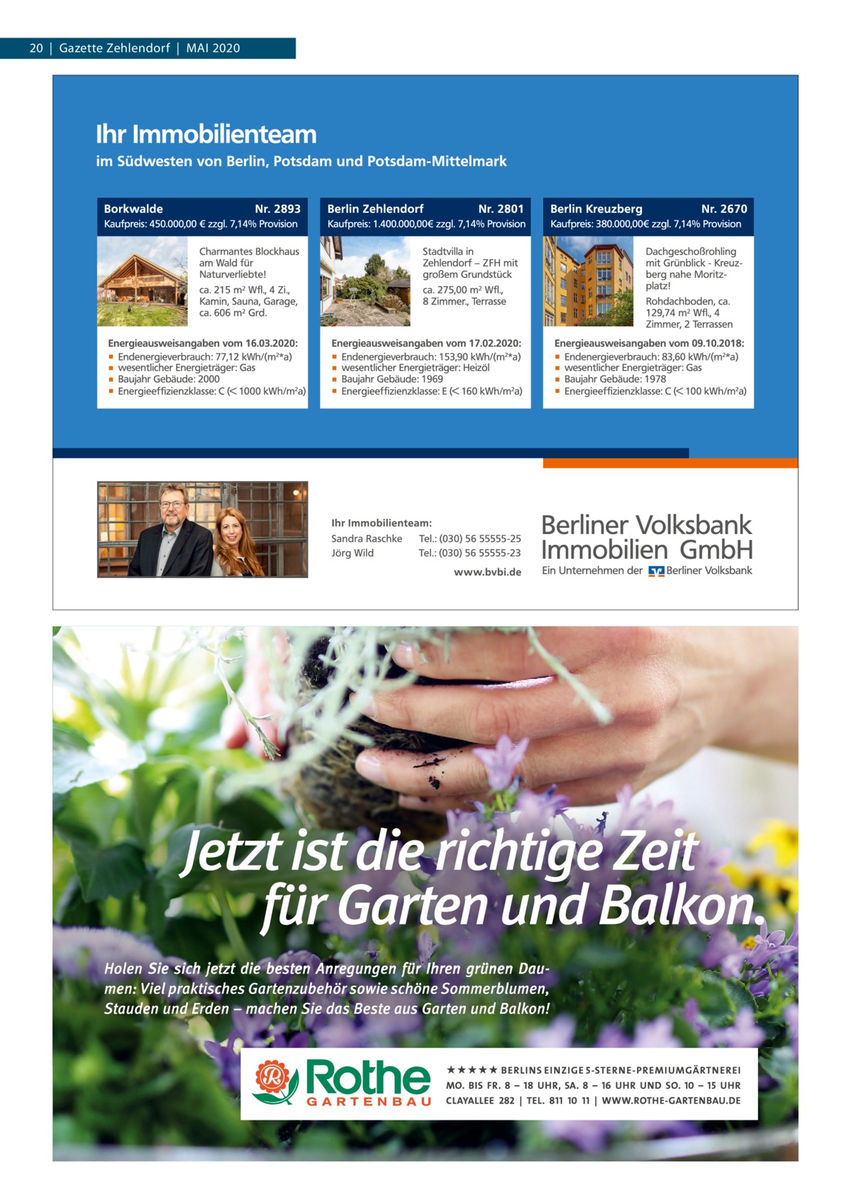 20  |  Gazette Zehlendorf  |  Mai 2020