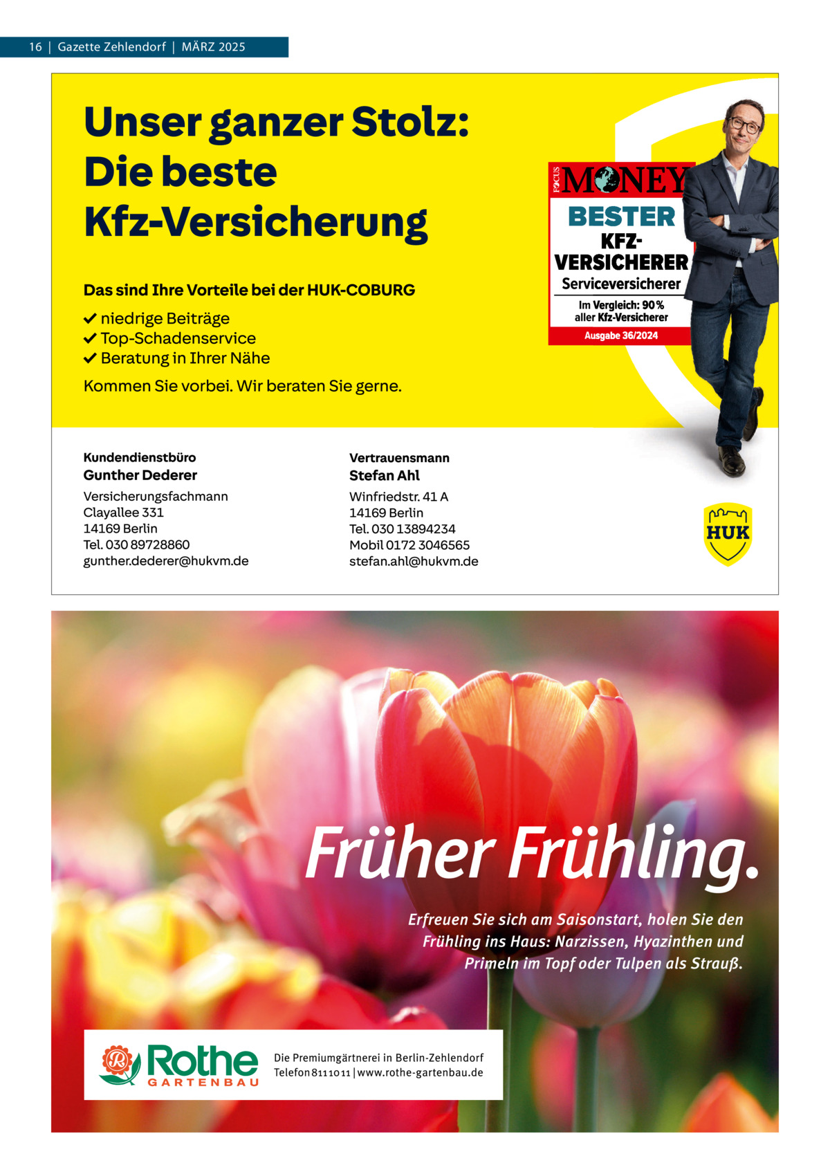 16  |  Gazette Zehlendorf  |  MäRZ 2025