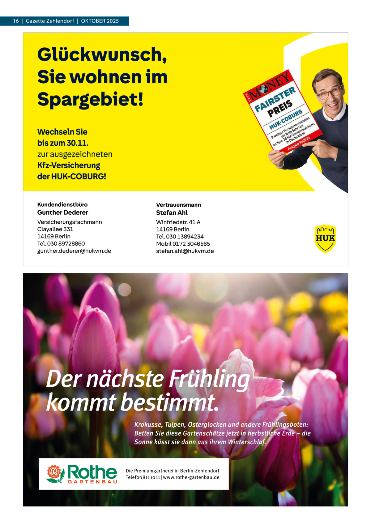 16  |  Gazette Zehlendorf  |  Oktober 2025