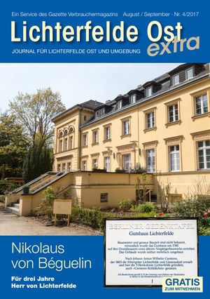 Titelbild Lankwitz & Lichterfelde Ost Journal 4/2017