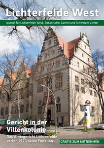 Aktuelles Titelbild: Lichterfelde West Journal