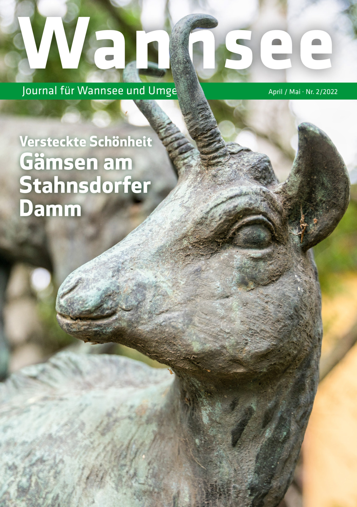 Wannsee Journal für Wannsee und Umgebung  Versteckte Schönheit  Gämsen am Stahnsdorfer Damm  April / Mai · Nr. 2/2022